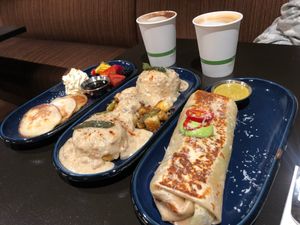 Breakfast burrito, biscuits & gravy  at Nova Terra Kitchen & Creamery in Sebastopol