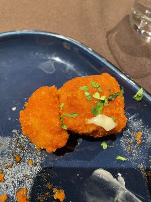 Cauliflower Buffalo bites   at Nova Terra Kitchen & Creamery in Sebastopol