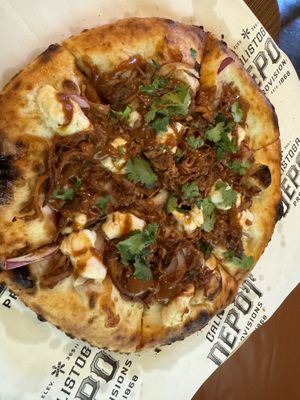 BBQ Pizza   at Nova Terra Kitchen & Creamery in Sebastopol