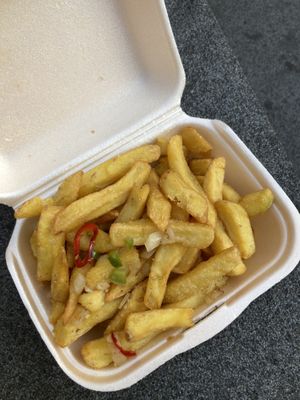 Vegan & GF salt n’ pepper chips  at Sweet Mandarin in Manchester