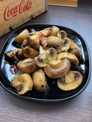 Salt and chili mushrooms  at Sweet Mandarin in Manchester