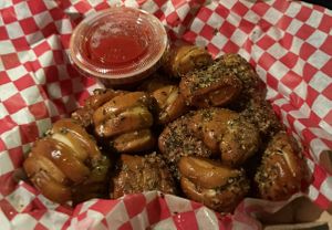 garlic parm pizza bites  at Blazerz Food Joint in Philadelphia