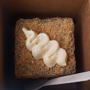 Salted caramel lamington at Tokyo Lamington in Carlton