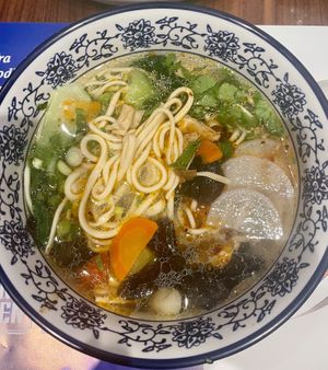 Vegan Ramen with Hand-Pulled Noodles  at Bon Ramen in Bologna