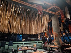 Inside in the evening at INTI - A Nikkei Experience in Nairobi