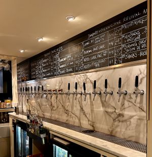 Beer menu  at The Brick in Brighton