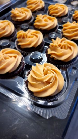 Chocolate Cupcakes W/Peanut Butter "Buttercream" Frosting at Sprout & Crumble Bakery in Albany