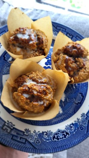 GF Cinnamon Roll Muffins at Sprout & Crumble Bakery in Albany