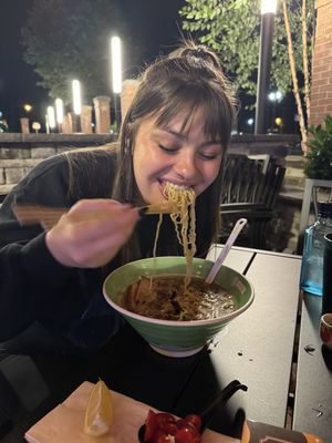 happiness.  at Kinya Ramen in Wyomissing