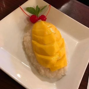 BEST Mango Sticky Rice in New England! at Crystal's Kitchen in West Bridgewater