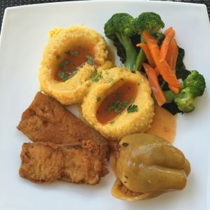 vegan plate at Makro Vega in Split