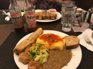 Menu of the day without salat and soup.  at Makro Vega in Split