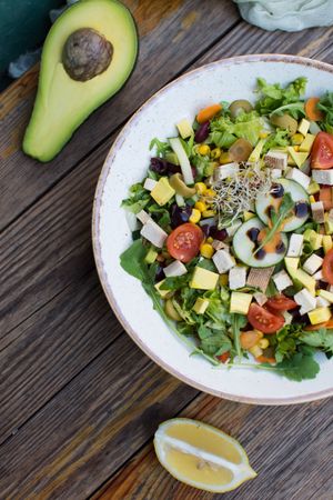 Vegan Mexican salad at Makro Vega in Split