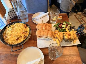 Shakshuka and Sandwich  at Arkateno in Omodos