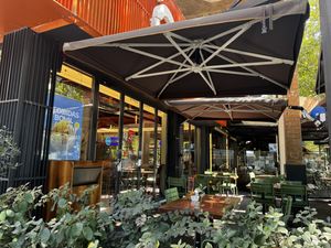 Outside  at OPA in Tirana