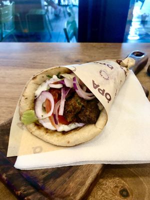 Falafel wrap  at OPA in Tirana
