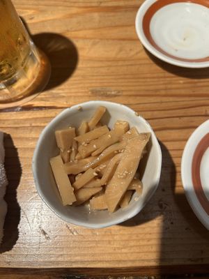 Marinated Bambooo  at Yakiyasai Isoya in Kyoto