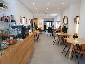 Interior at Nathalie's Kitchen in North London