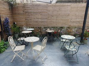 "Secret garden at Nathalie's Kitchen in North London