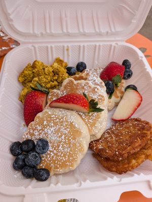 Pancake Platter at Tiny Vegan in Richmond