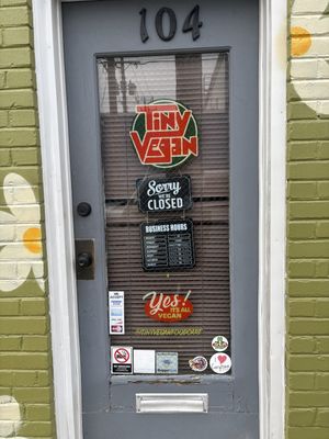 Closed on Wednesday   at Tiny Vegan in Richmond