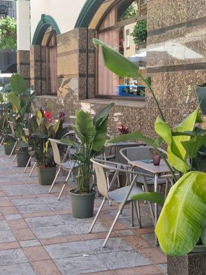 Outside at Pastan  in Fuengirola