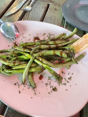 Guarnición de verduras con soja   at Pastan  in Fuengirola