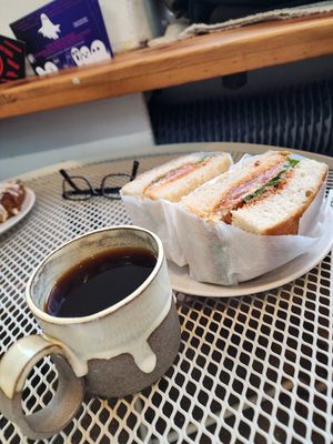 Focaccia sandwich at Lewandi in Warsaw