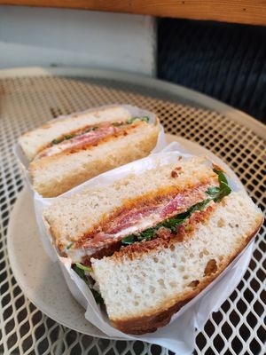 Focaccia sandwich had so much flavor! at Lewandi in Warsaw