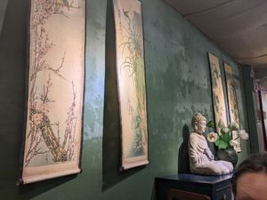 Indoor decor at Nhà Hàng Chay Tâm Hoài An in Hanoi