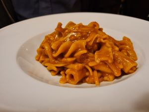 Pasta at Gallorosso al Guasco in Ancona