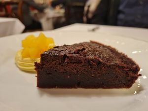 Chocolate cake at Gallorosso al Guasco in Ancona