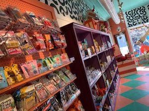 Vegan items are labeled throughout the shop at Sticky Fingers  in Grand Rapids