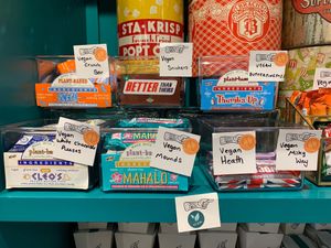 Vegan "Snickers", "Butterfingers", "Milky Way", "Mounds", "Heath", etc. at Sticky Fingers  in Grand Rapids