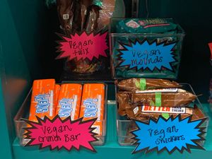 Vegan Twix, Vegan Mounds, Vegan Crunch Bar, Vegan Snickers at Sticky Fingers  in Grand Rapids