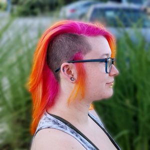 Sherbert hawk at TeamFaires Hair Studio in Pflugerville