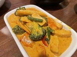 Penang tofu curry  at Mona's  in Weymouth