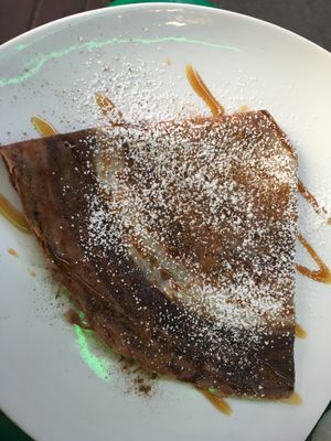 crepe with plum sauce, sugar and cinnamon  at Creperie Lamara in Hannover