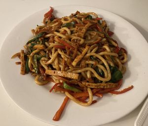 Stir fried noodles  at Larzijan in East London