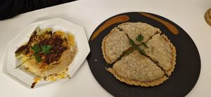 Dumplings and uygher pie at Larzijan in East London