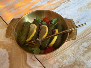 Grape leaves at Blue Mezze Bar in New York City