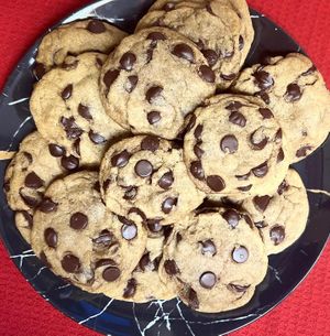 Vegan chocolate chip cookies at Rabbit Food Vegan Snack Cart in Travelers Rest