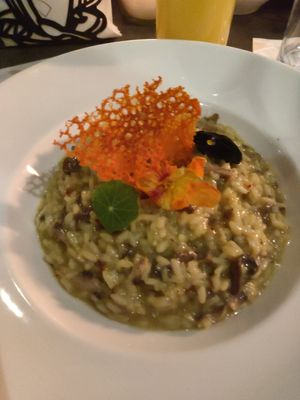 Vegan risotto at La Villa in Nairobi