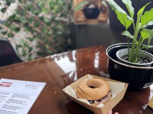 Blueberry bagel   at Archie AM PM in Carseldine