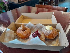 Caramel, jam, custard donuts... at Archie AM PM in Carseldine