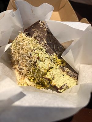 Chocolate pistacho cheesecake    at Archie AM PM in Carseldine