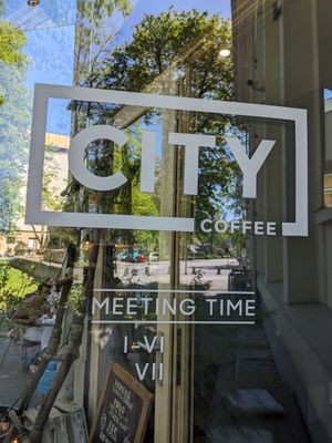 Entrance at City Coffee in Druskininkai