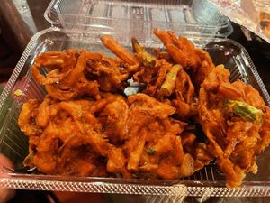 Fried veggies (pakora)  at ATCHA Indian Restaurant in Hua Hin