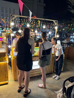 Welcome to Kham dee vegan sausage and homemade pickles at Kham Dee in Chiang Mai