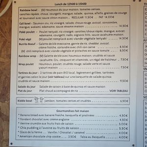 The lunch menu (may 24) 
served 12-15 at Karabana in Anglet